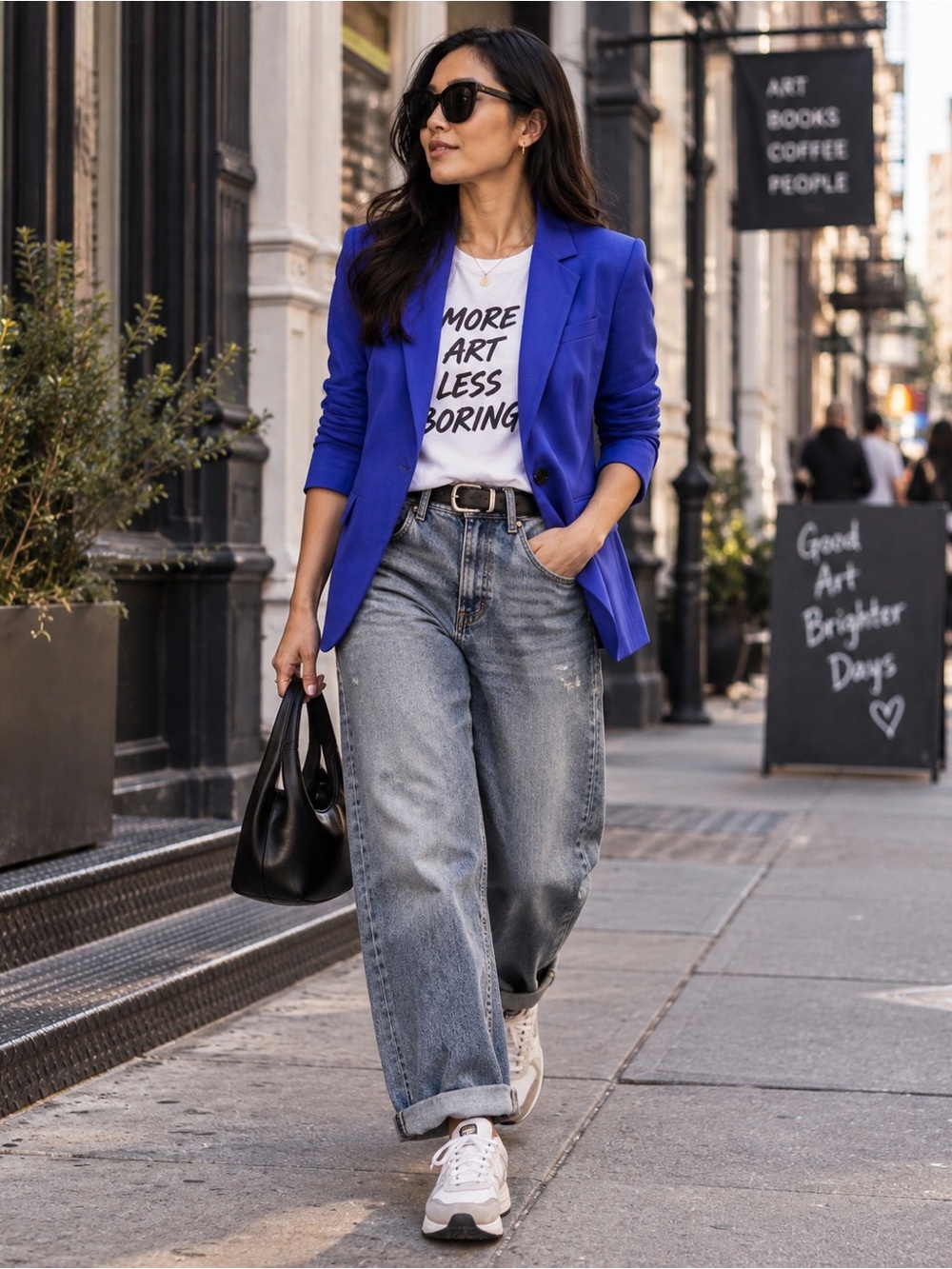 Evan Picone Women’s 14 Royal Purple Blazer One Button Dopamine